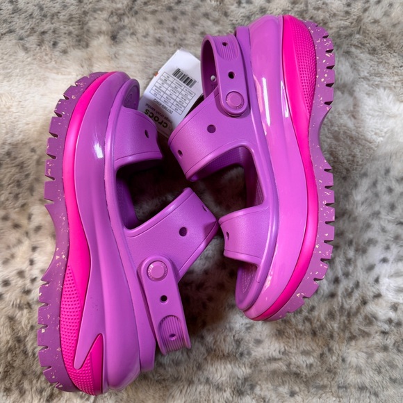 CROCS Mega Crush Sandal - Platform Pink and Purple - Size M 7 / W 9 - Picture 9 of 11